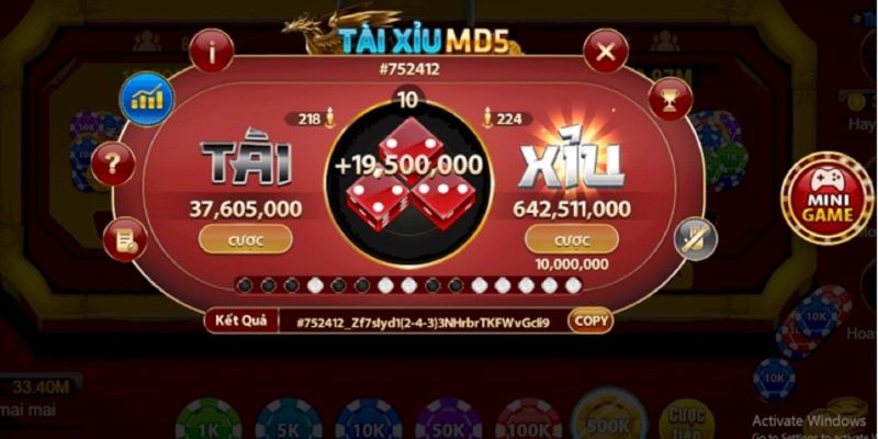 Tài xỉu MD5 giúp anh em có cơ hội thắng cược lớn Tài xỉu MD5 giúp anh em có cơ hội thắng cược lớn